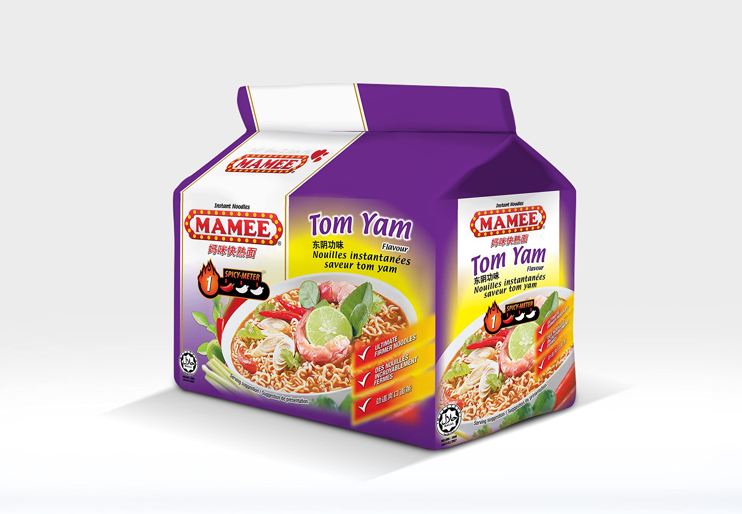 Mamee Tom Yam Instant Noodles, 5 x 82g : Amazon.sg: Grocery