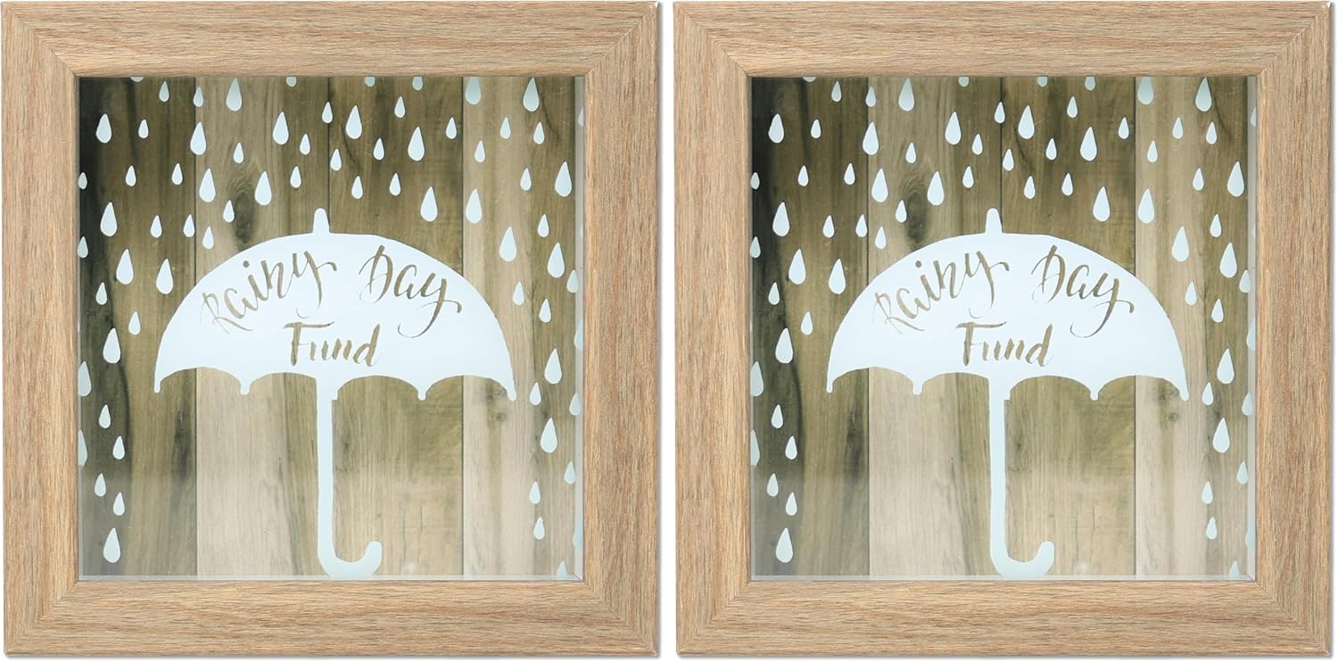 Lawrence Frames - Rainy Day Fund Box - 8 Inch Square, 2.4 Inch Depth