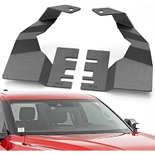 A-Pillar Hood Hinges Ditch Light Bracket Compatible with 2022 Toyota Tundra, Lighting Mount Brackets for Auxiliary Off Road LED Work Pod Light 2PCS, Black