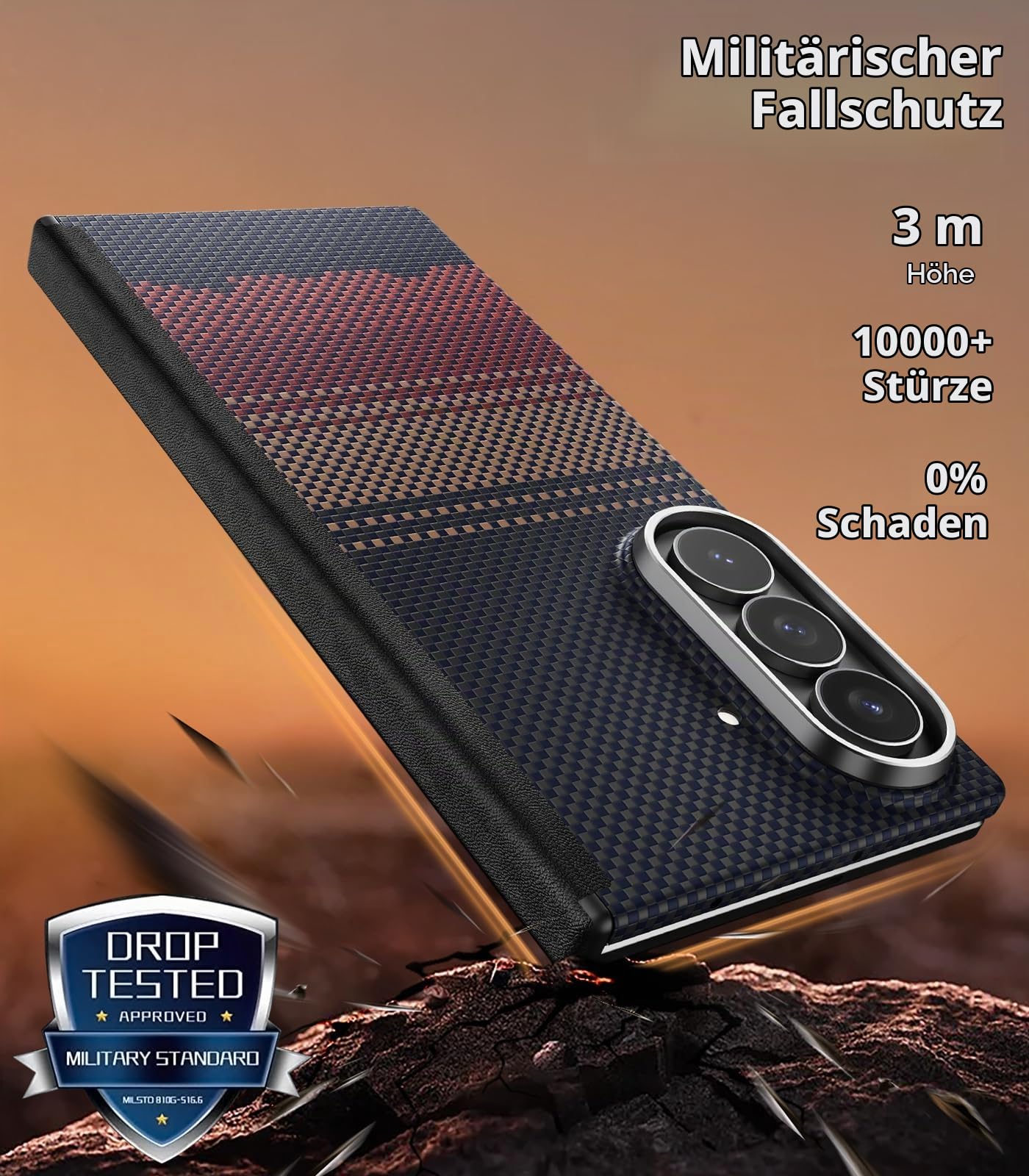 memumi Magnetische Aramidfaser-Hülle für Samsung Galaxy Z Fold 8 Ultra