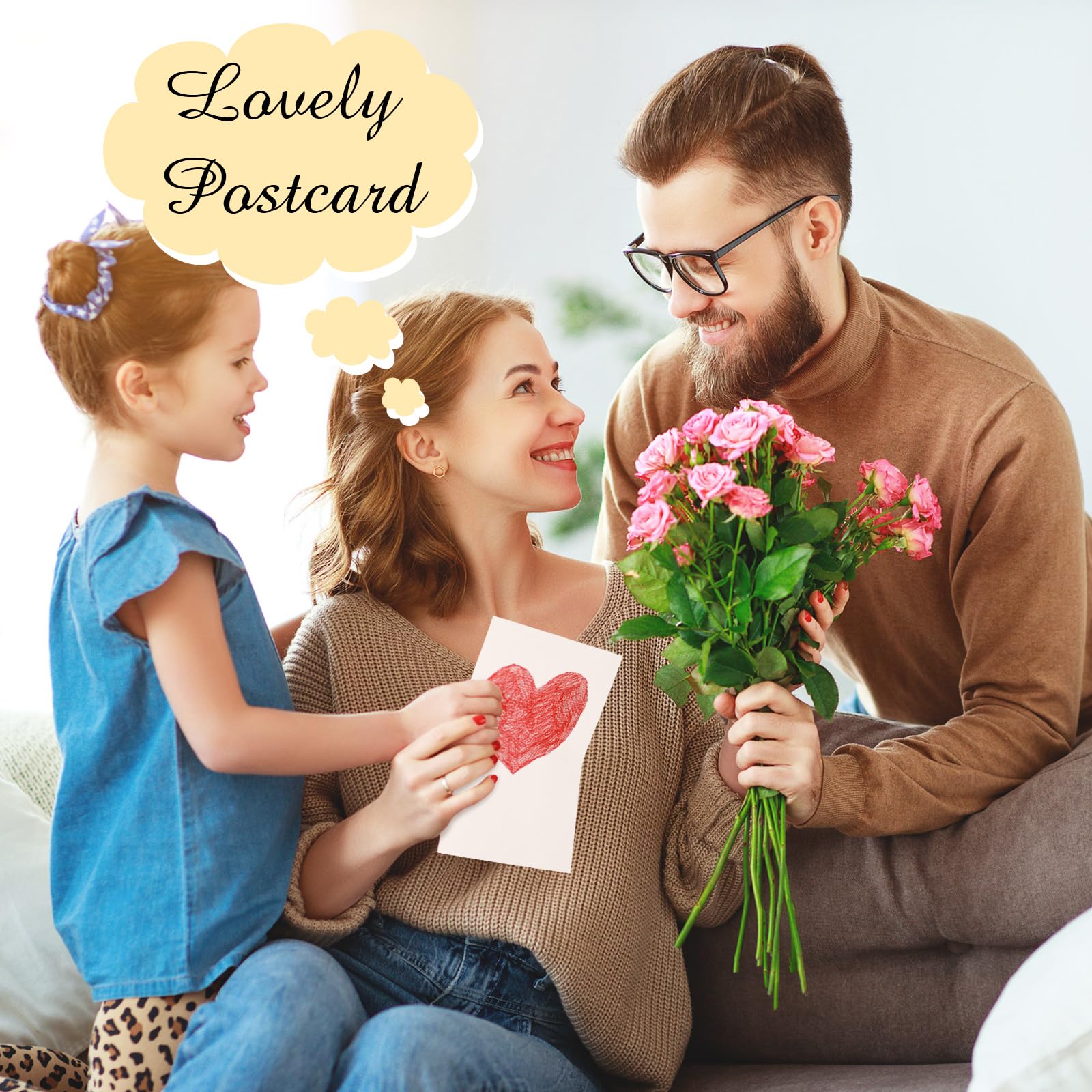 Geosar 500 hojas de cartulina de lino de 5 x 7 pulgadas, cartulina de invitación, papel de impresora de peso pesado, 90 libras, tarjetas de índice de 250 g/m² para cubierta de impresora, postales