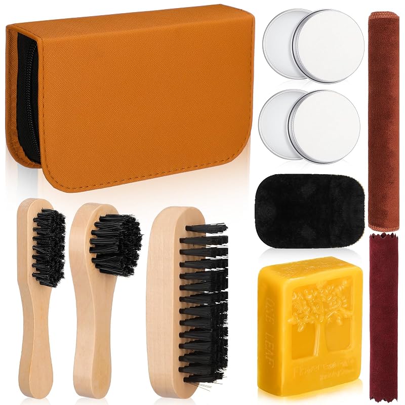 Kit de Cuidados para Bola de Futebol Americano Heigble com Cera de Abelha, Bálsamo de Óleo de Visão e Acessórios 9 em 1