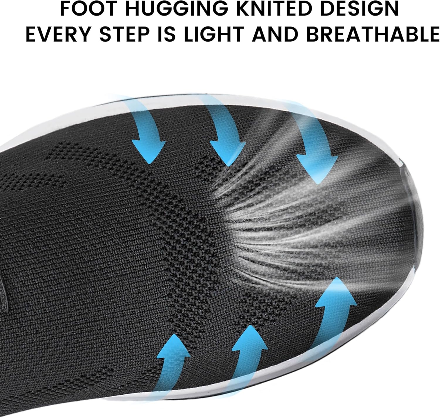 Men's Hands Free Slip On Walking Shoes Non Slip Laceless Lightweight Comfortable Tennis Sneakers - Image 6