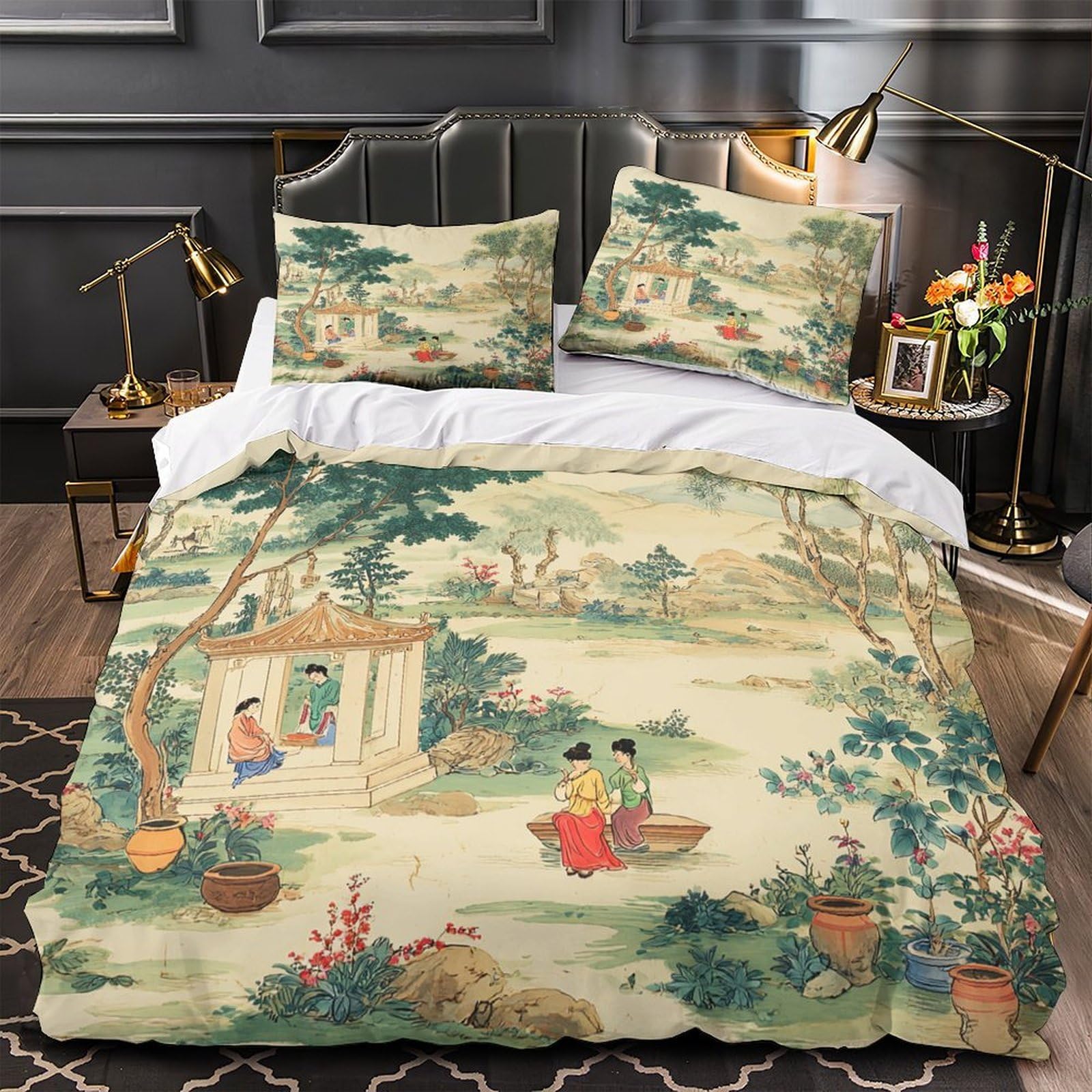 Housse de couette ultra douce 140x200 microfibre 3D pour single