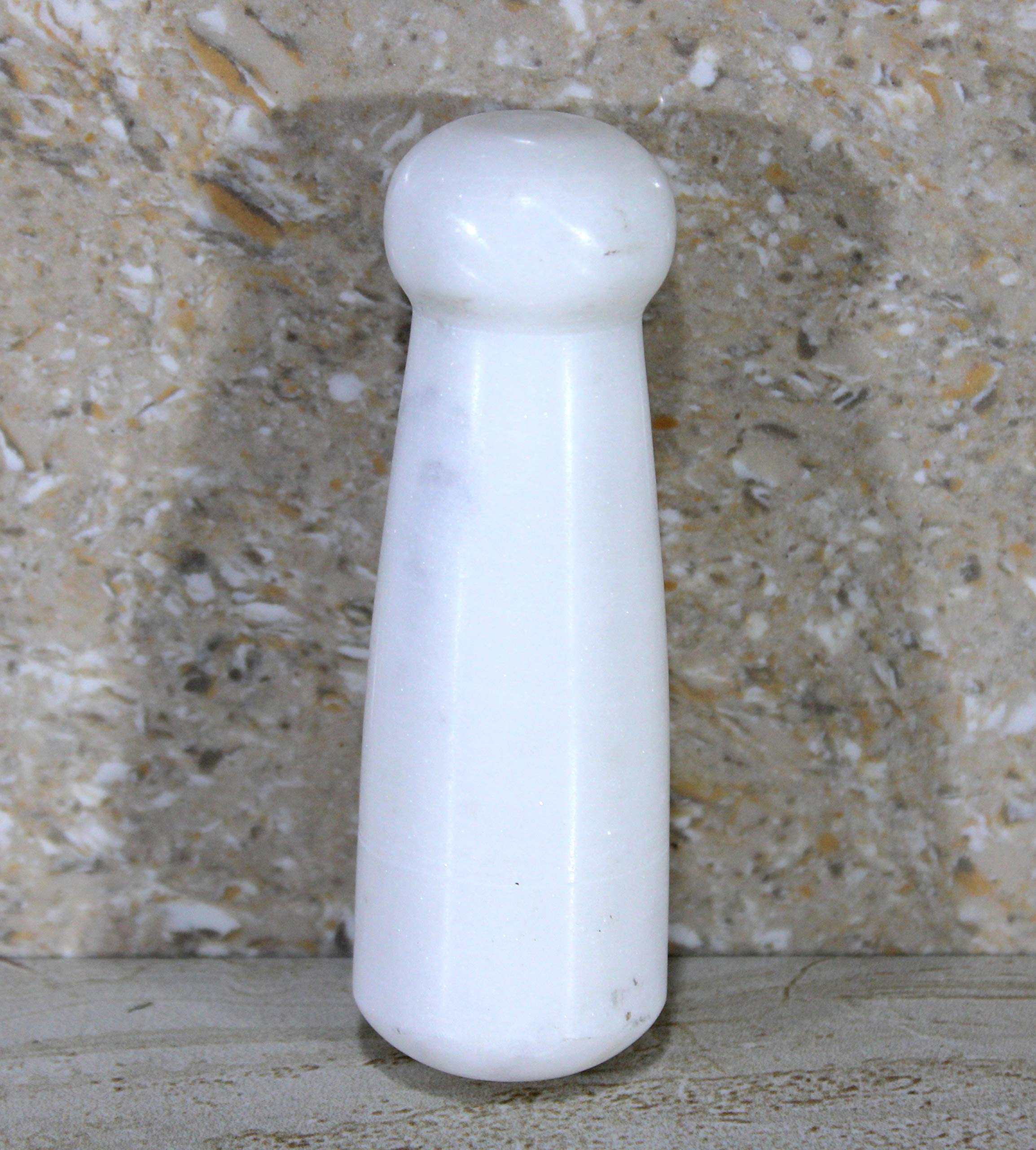 KLEO Maja negra compatible de 3 pulgadas para mortero de muchos tamaños, herramientas de cocina pequeñas (blanco, 3 pulgadas)