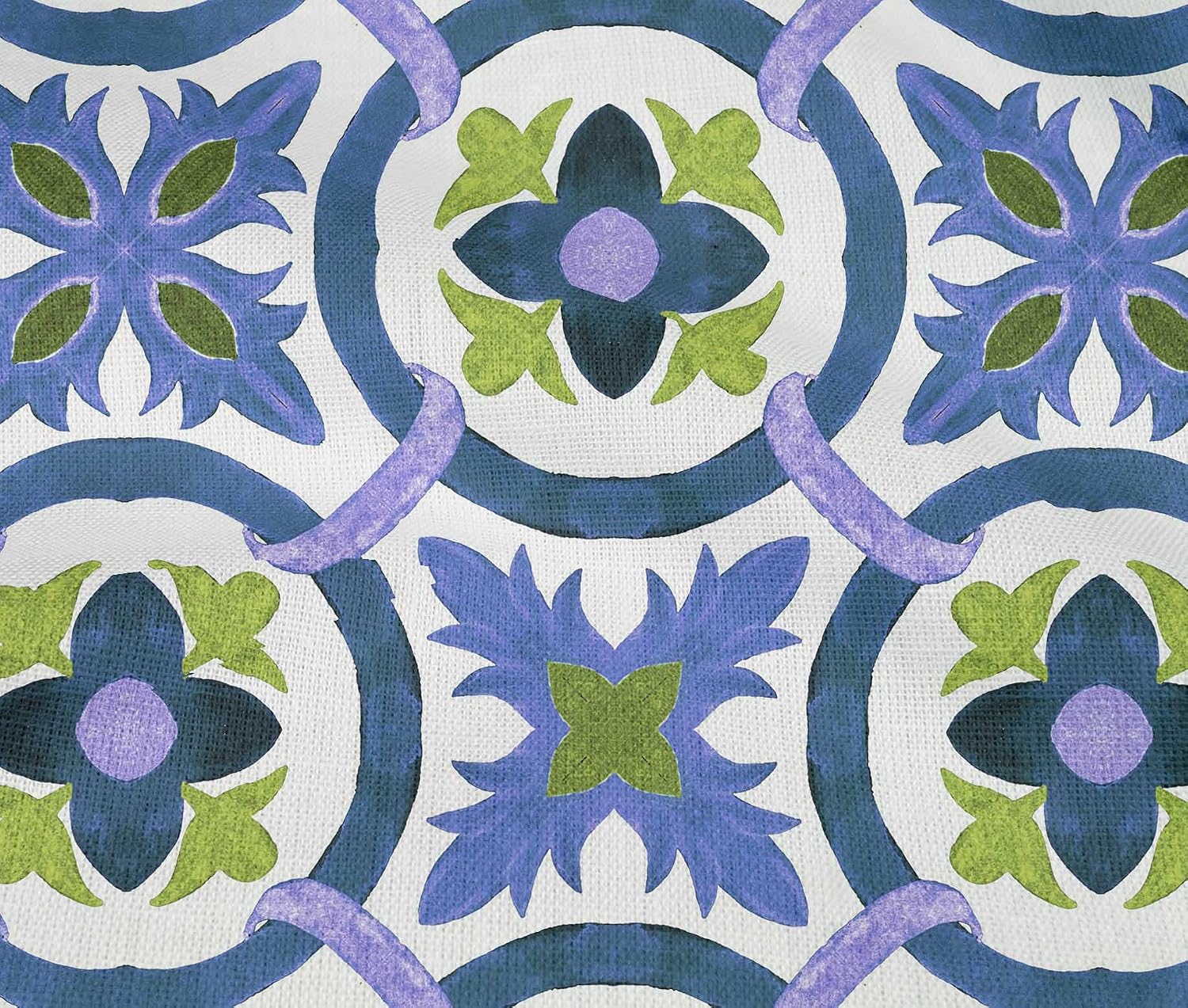 oneOone Cotton Flex Royal Blue Fabric Block Sewing Craft Projects Fabric Prints by Yard 40 Inch Wide-LG