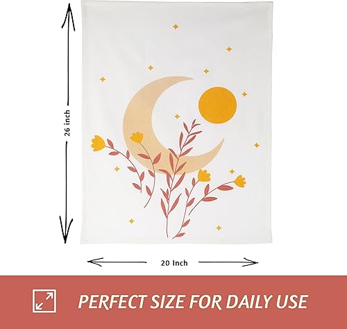 Miniatura 4 de Folkulture - Paños de cocina o toallas de té de algodón, 20 x 26 pulgadas paños de cocina modernos o paños de cocina con lazo para colgar, juego de