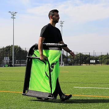 QuickPlay Pro Alu Training Soccer Goals - Portable Pop Up Soccer Goals with Aluminum Frame, Backyard Soccer Nets for Kids Soccer & Soccer Training Equipment with 10-Second Foldable Packdown