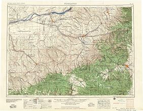 Pendleton OR topo map, 1:250000 Scale, 1 X 2 Degree, Historical, 1953, Updated 1957, 22 x 28.5 in - Paper