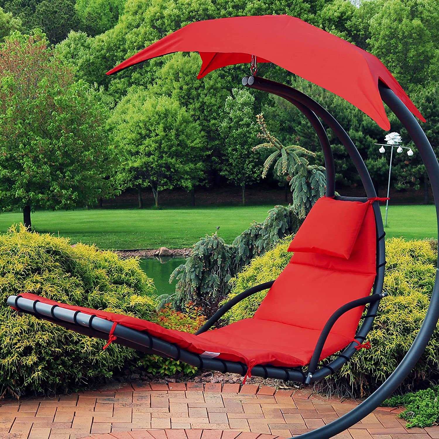 Cojín de Recambio de Tela para Hamaca y sombrilla, actualice su Hamaca Colgante de Exterior, su Tumbona Colgante, su Chaise con Accesorios Resistentes y Elegantes