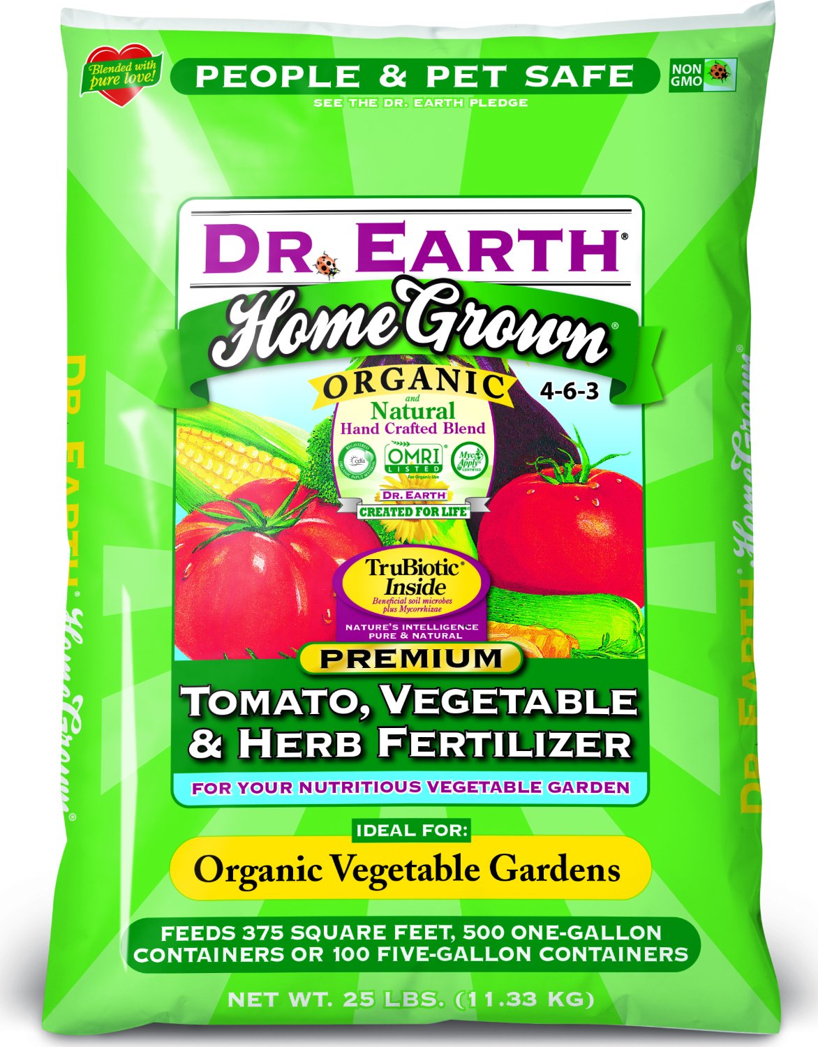 Dr. Earth 733 Organic 5 Fertilizer, Tomato Vegetable Herb, 25-Pound