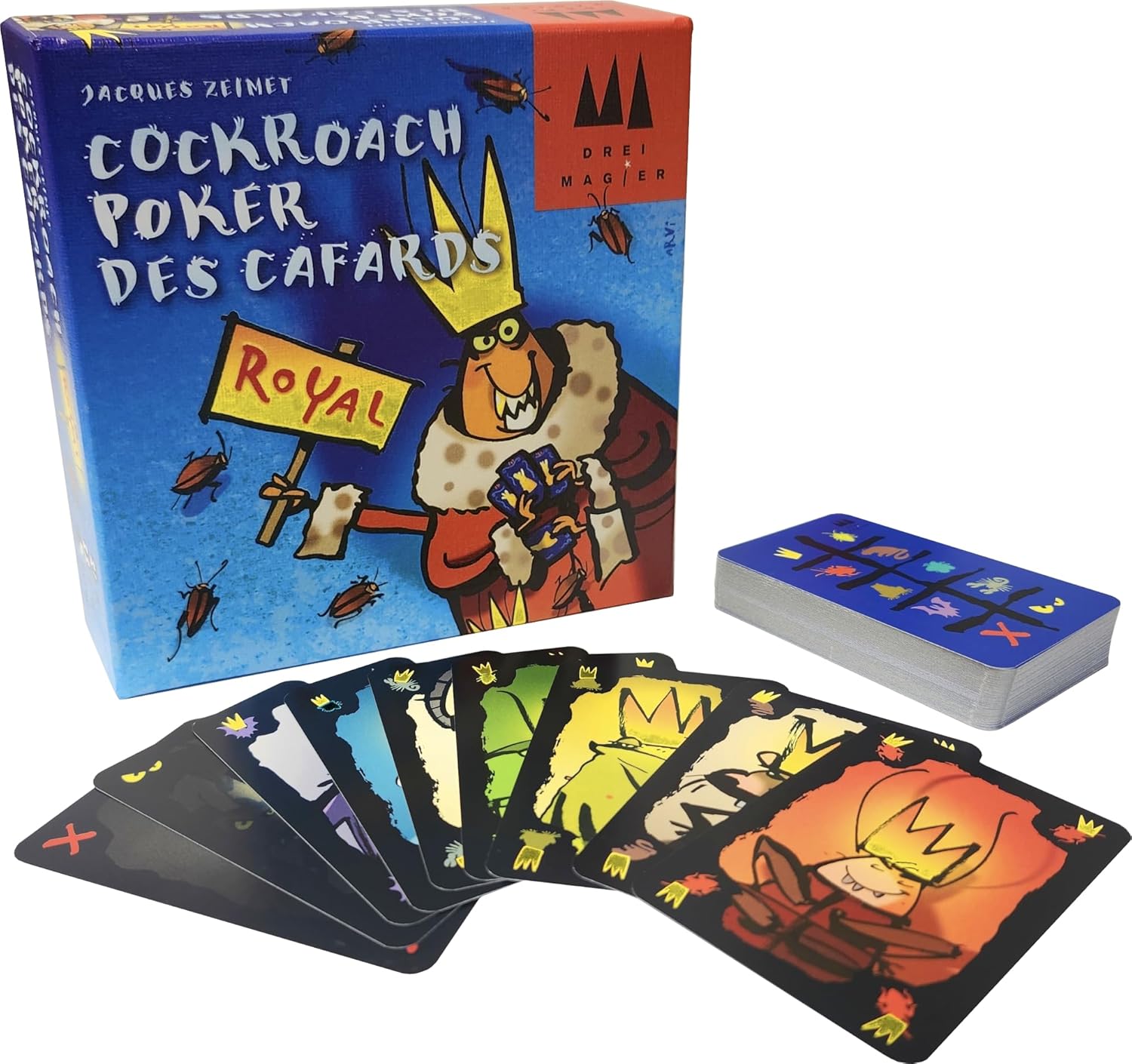 Schmidt | Cockerroach Poker Royal | Card Games | Ages 8+ | 2-6 Players | 15 Minutes Playtime