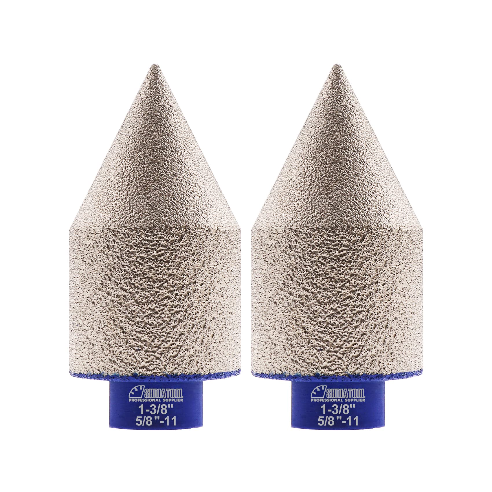 SHDIATOOL Diamond Bevelling Chamfer Bits 1-3/8 - Inch for Enlarge Milling Porcelain Tile Marble Ceramic Granite Milling Bits for Angle Grinder 35mm（2