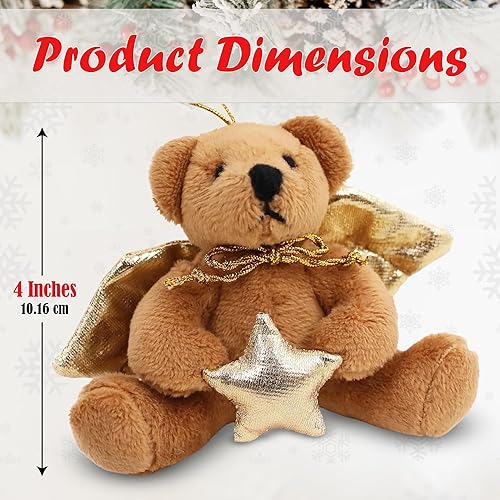Miniatura 5 de Plushland Juguetes de peluche lindo oso de ángel suave, llavero de decoración, bonito regalo de cumpleaños, recuerdo de fiesta, suministros de 4