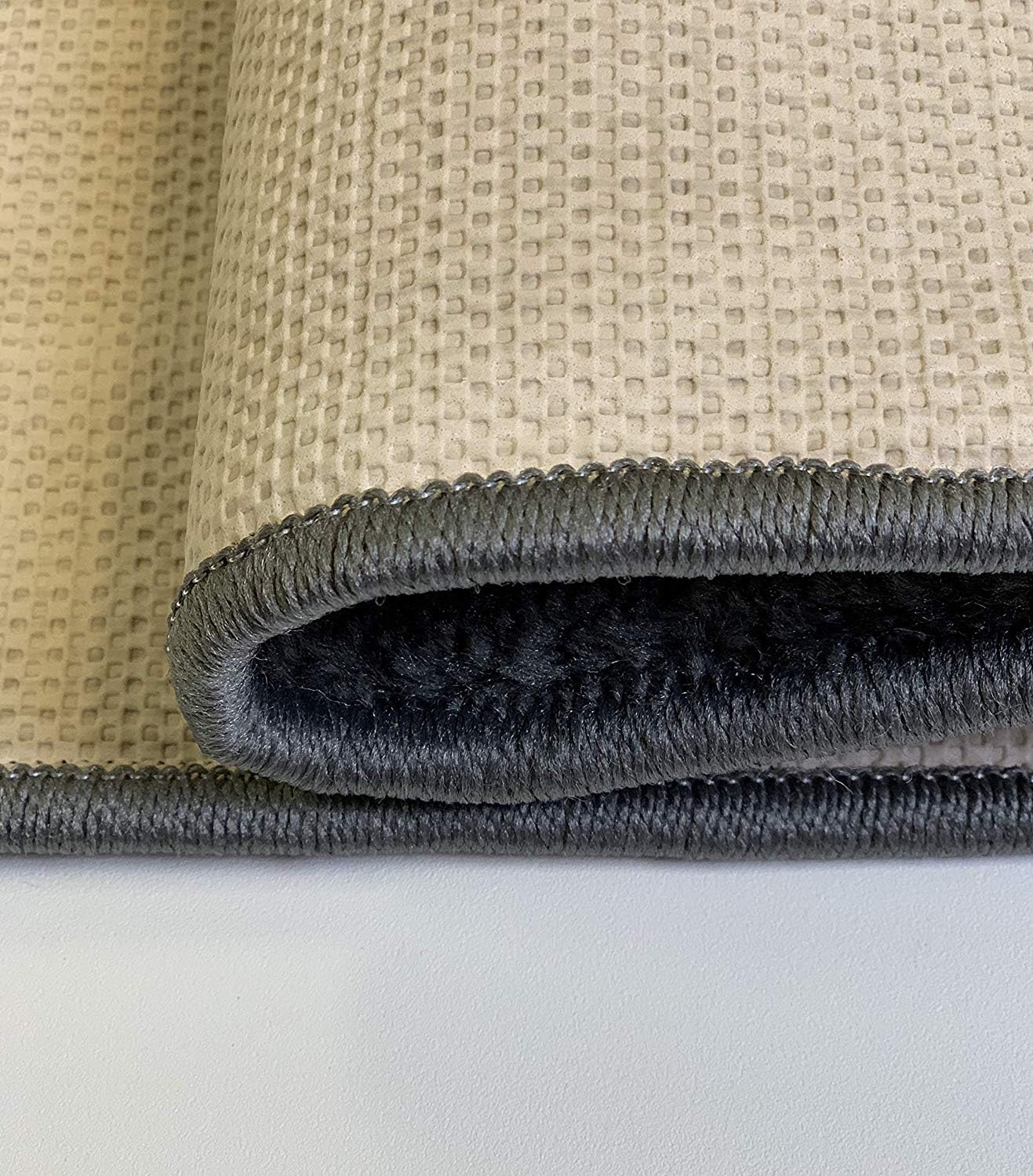 Custom Size Hallway Runner Rug Grey Color 31 inch Wide Select Your Length Non-Slip (Skid Resistance) Rubber Backing 7 feet x 31 inch