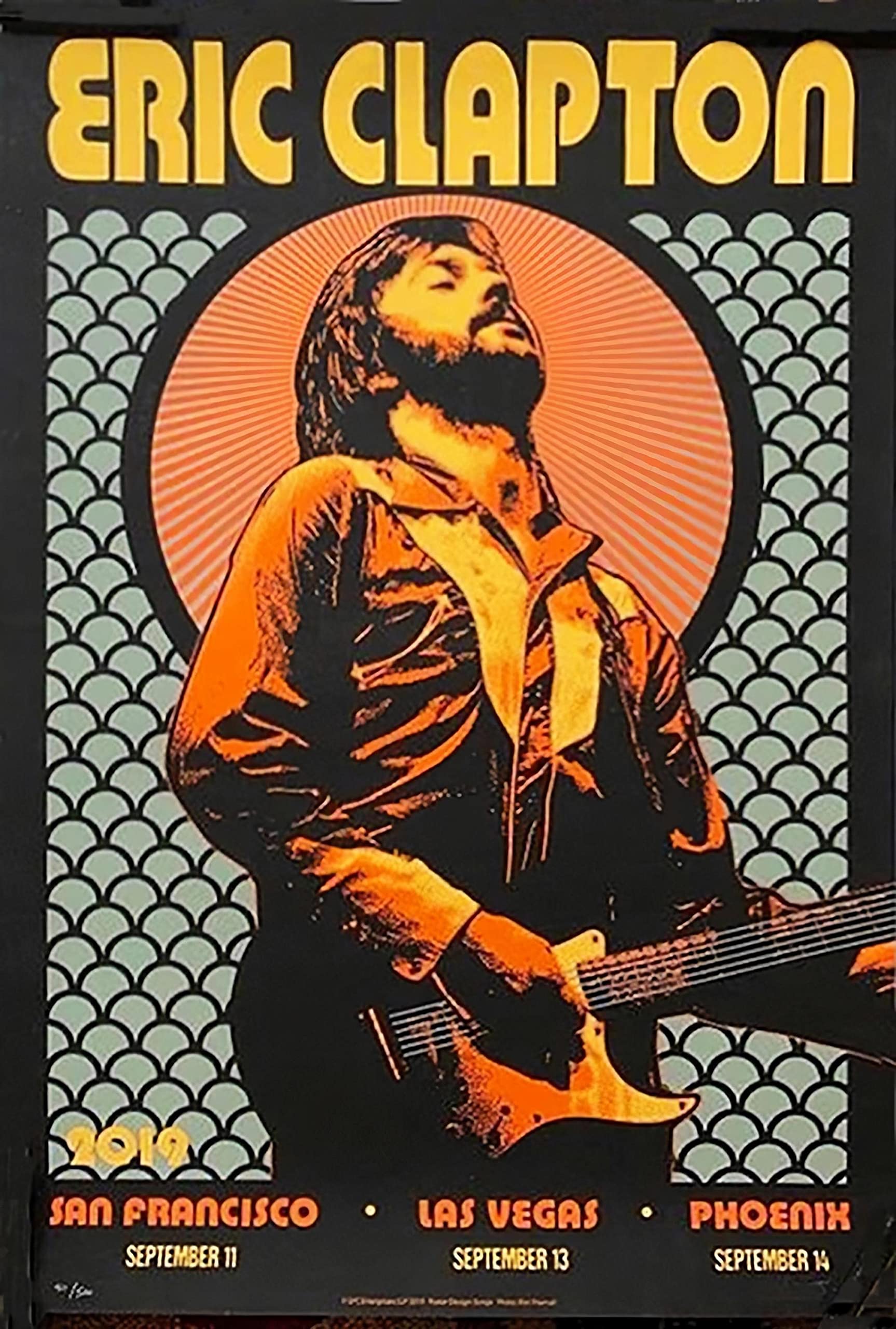 Bharat Udyog Eric Clapton Poster - Concert 2k19 Music Artist Wall