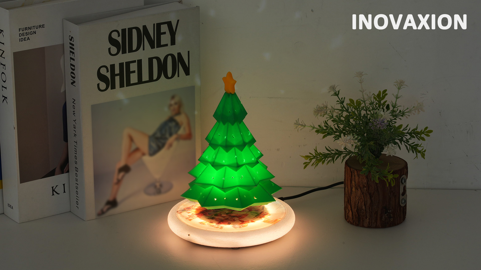 Levitating Christmas Tree Lights,6.5inch Floating Display with