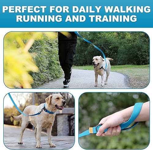 Miniatura 6 de lynxking Correa de perro de 6 pies para perros grandes, medianos y pequeños, correas de nailon resistentes resistentes para caminar y entrenar,