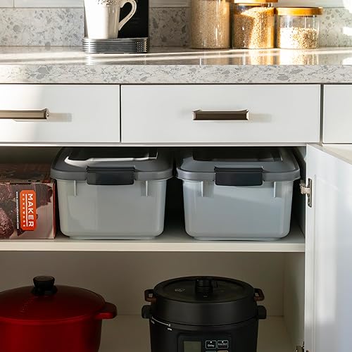 Miniatura 45 de Contenedores de alimentos IRIS para mascotas con tapas herméticas, Azul Azul marino