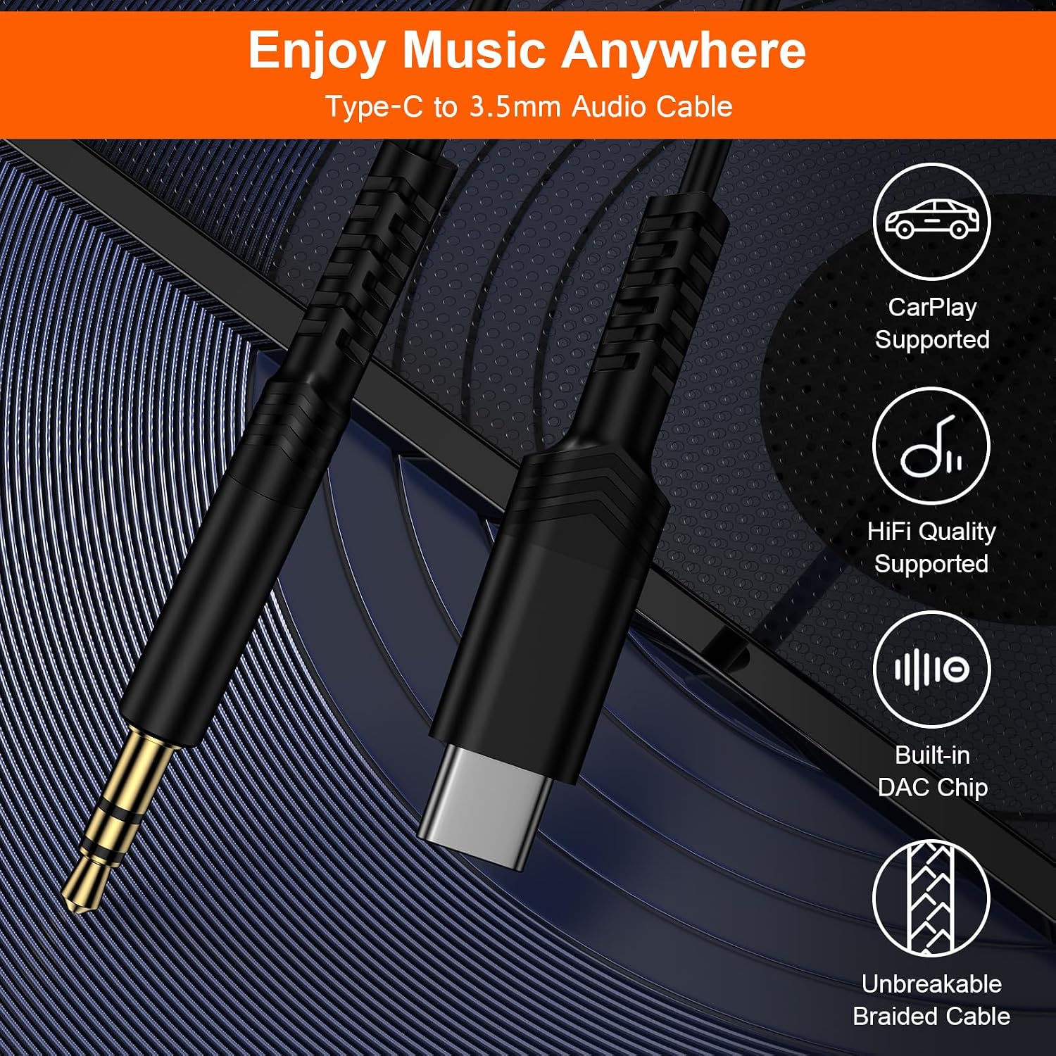 Samsung S25 Edge Coiled USB C to 3.5mm Audio Aux Jack Cable for Galaxy S25/S24/Z Flip 7/Z Fold 7,Retractable Aux to Type C to 3.5mm Audio Adapter Hi-Fi Stereo Cord Headphone Male Car Auxiliary Cable image 5
