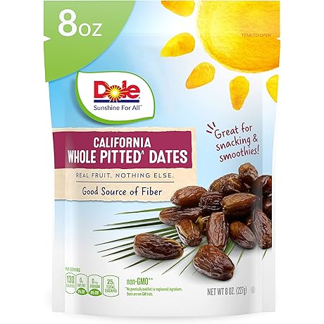 Dole California Whole Pitted Dates: Wholesome Dried Fruit Delight