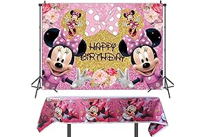 SELPONT Minnie Mouse Backdrop for 3rd Birthday