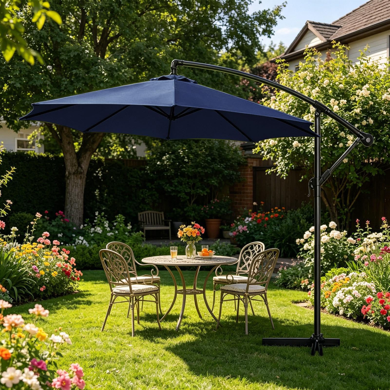 Toile de rechange pour parasol d'extérieur Toile Imperméable 8 Baleines