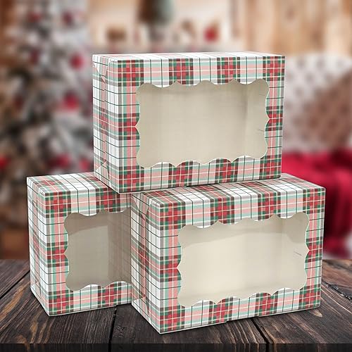 Miniatura 31 de Perfect Occasion Cajas de galletas de lunares, paquete de 12 unidades, cajas de galletas de lunares pastel con ventana, para Pascua, cumpleaños