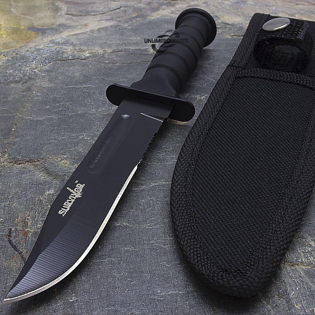 NEW!!! 7.5" MILITARY TACTICAL COMBAT KNIFE w/ SHEATH