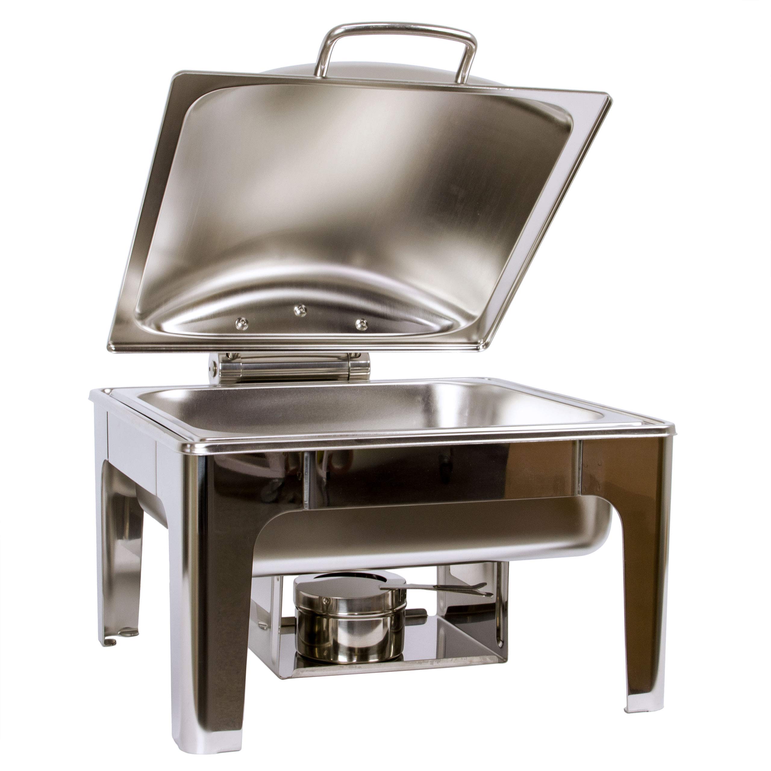 Edelstahl Luxus Speisenwärmer 2/3 Warmhaltebehälter Chafing Dish 6,0 Liter