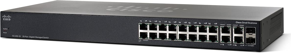 Cisco SG 300-20 (SRW2016-K9-NA) 20-Port Gigabit Managed Switch - coolthings.us