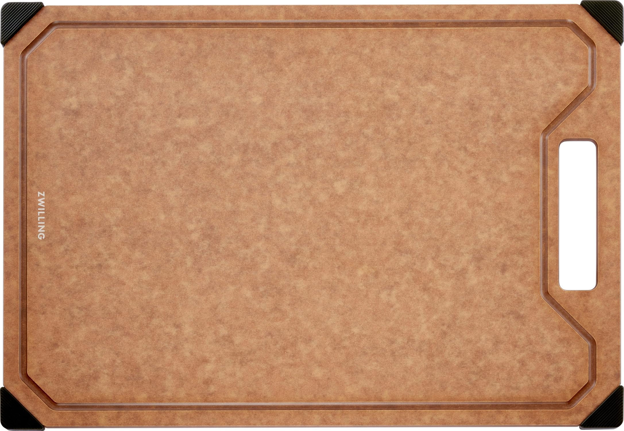 ZWILLING Z1031-038 Schneidebrett aus Holzfaser, braun, mittelgroß, Tee, kratzfest, spülmaschinengeeignet