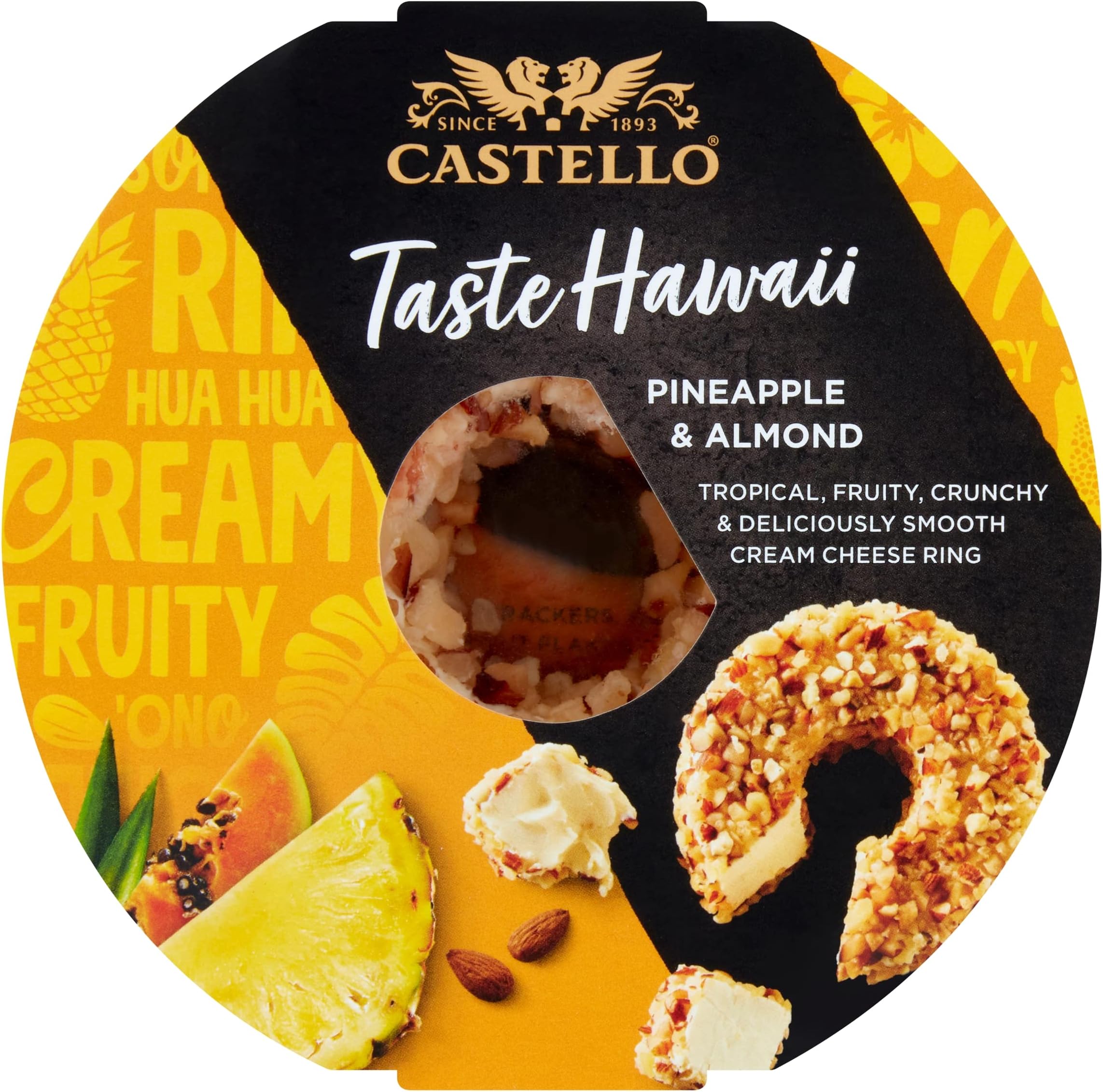 Castello Pineapple & Almond Cream Cheese Ring 125g