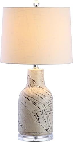 JONATHAN Y JYL3004A Webb - Lámpara de mesa LED de cerámica de 23 pulgadas, lámpara de mesa de noche tradicional de transición para dormitorio, sala