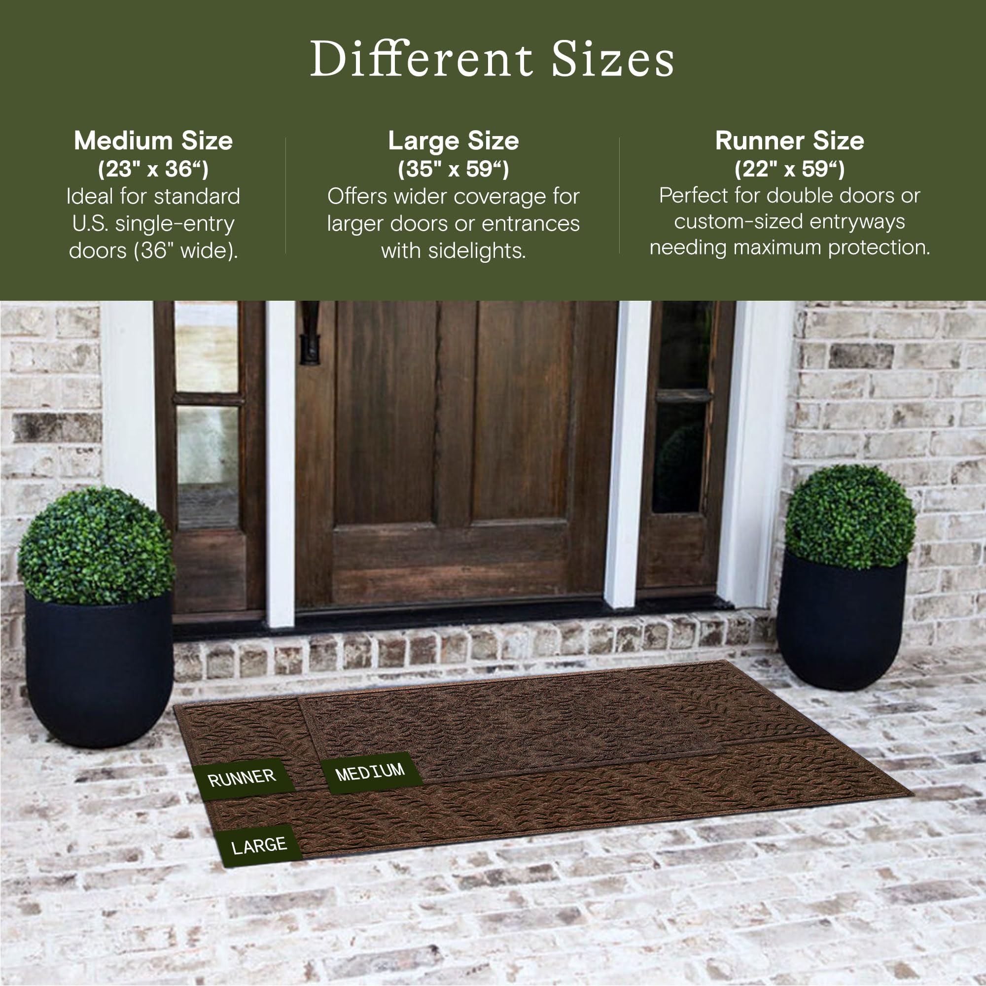 Amazon.com: WaterHog Boxwood Front Door Mat Indoor Outdoor