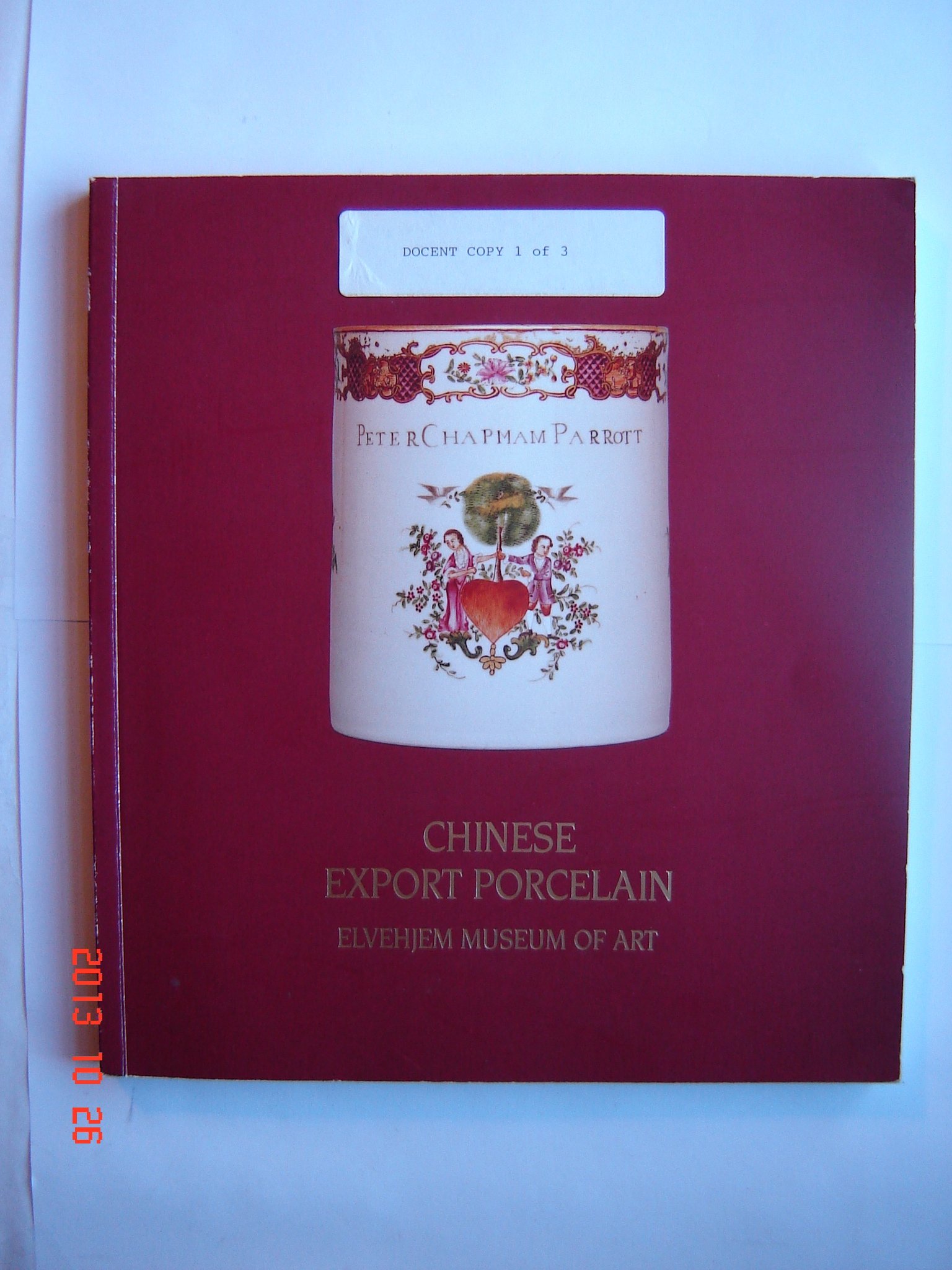 Porcelaine d'exportation chinoise livre d'art cadeau collectionneur