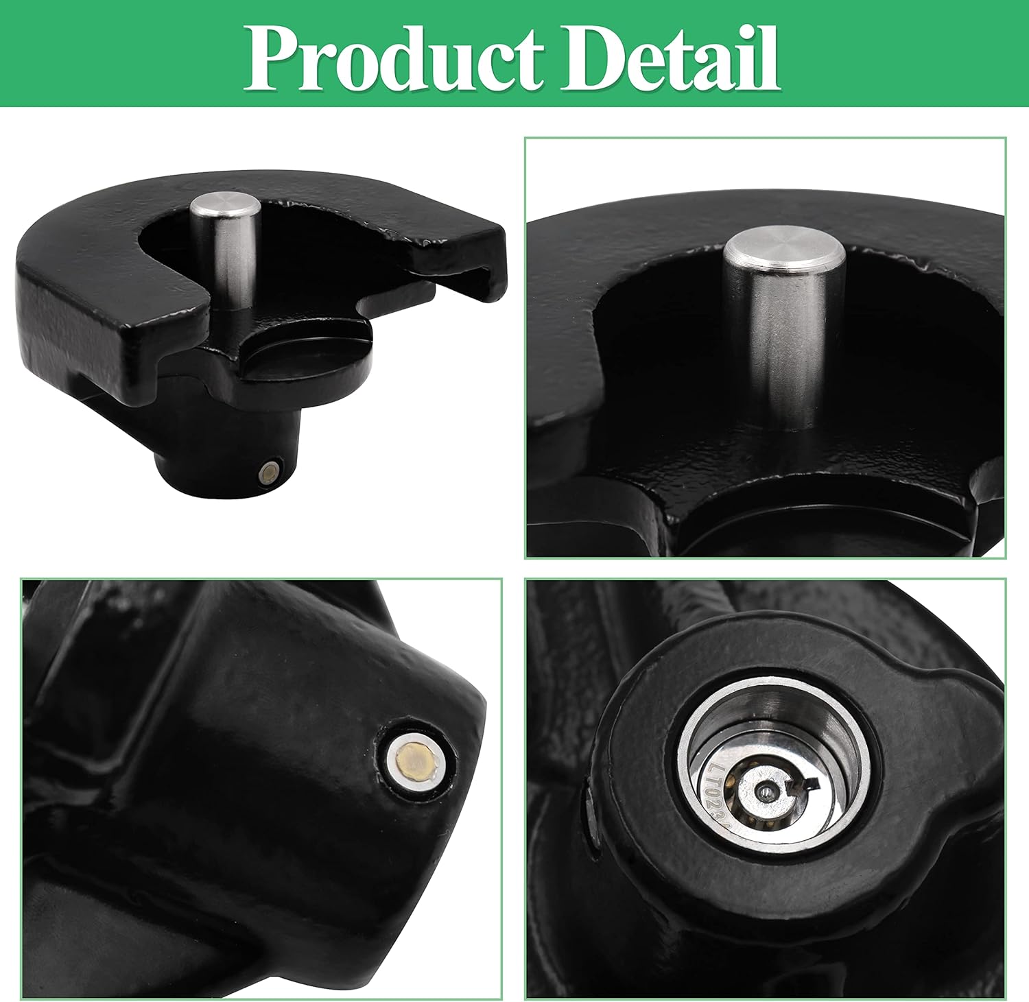 2" RV Lock/Trailer Coupler Lock/Boat Trailer Lock Fits Specific 2 inches Coupler Only