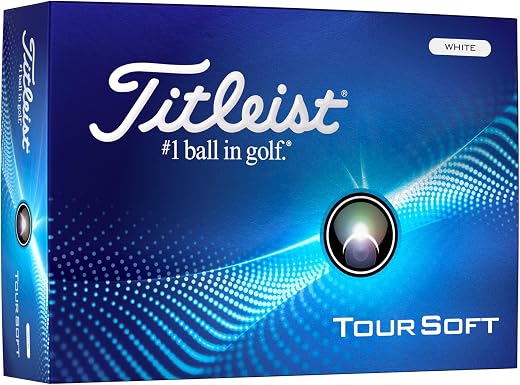 Titleist 2024 Tour Soft Golf Balls, Men's, White