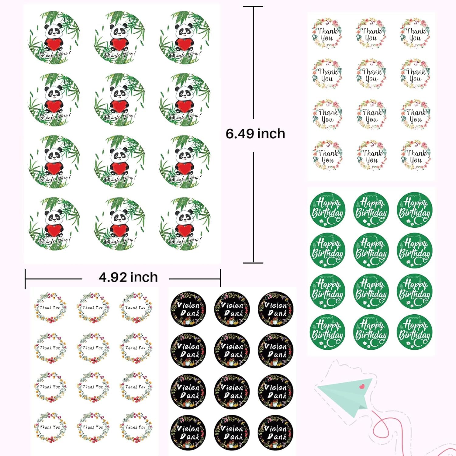 20 Sacchettini Regalo Per Compleanno Bambini | Carta Kraft Colorata Con Pois | 60 Adesivi Inclusi | 24x13x8 Cm