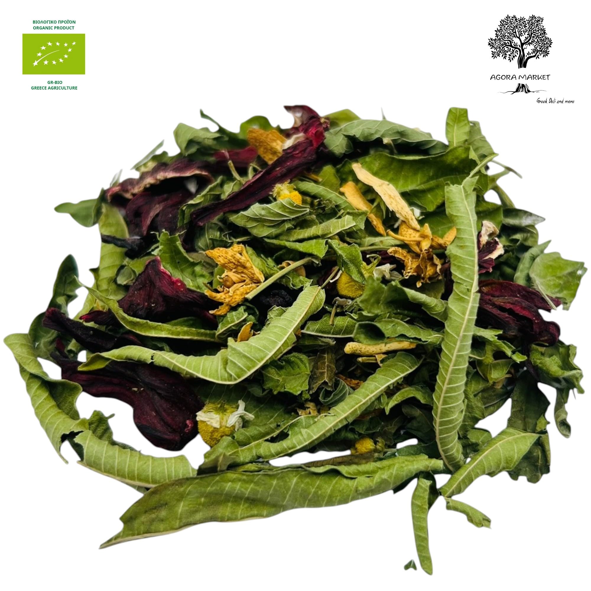 Mezcla de Té de Hierbas Mediterranean Sunset Ecológica Certificada 25g - 1.95Kg Infusión Botánica Premium (1950 gramos)