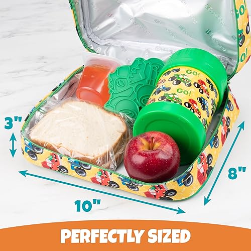 Miniatura 4 de Bentology Lonchera para niños, aislada y duradera, se adapta a contenedores Bento, tarros y botellas, funda reutilizable para el almuerzo de regreso