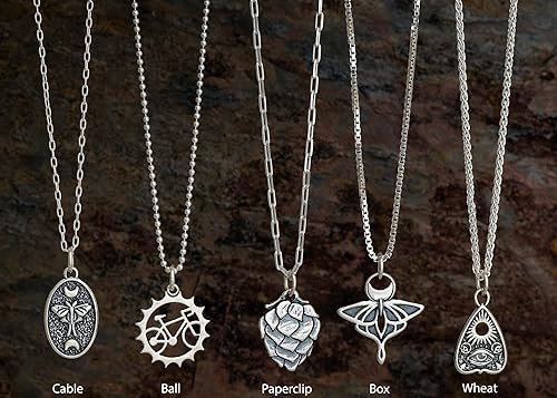 Miniatura 9 de Sterling Silver Icelandic Wolf Cross, Thor's Hammer Necklace - SMALL, 3D Double Sided