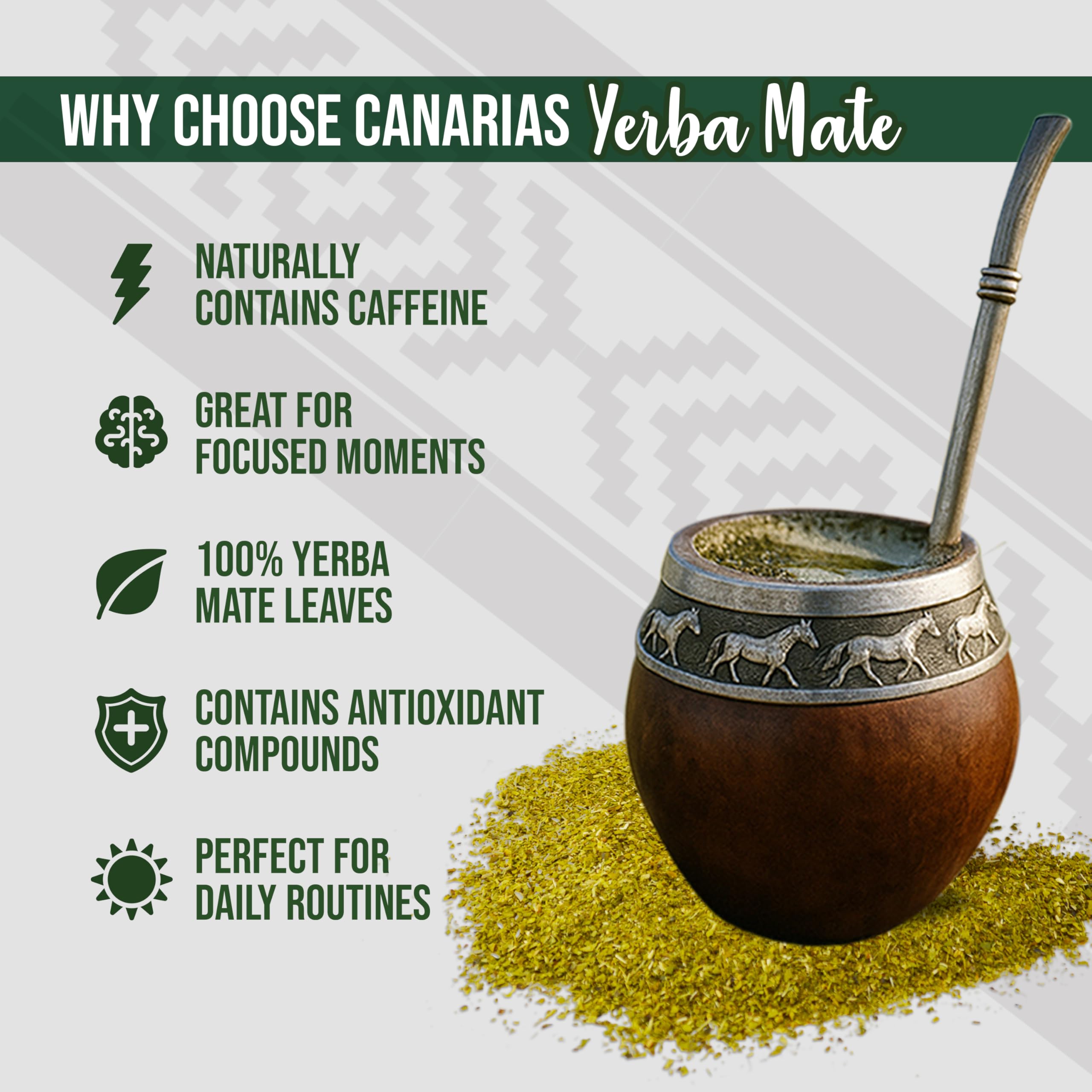Tè Mate del Brasile, confezione da 1 kg - Yerba Mate CANARIAS Edicion Especial 1kg