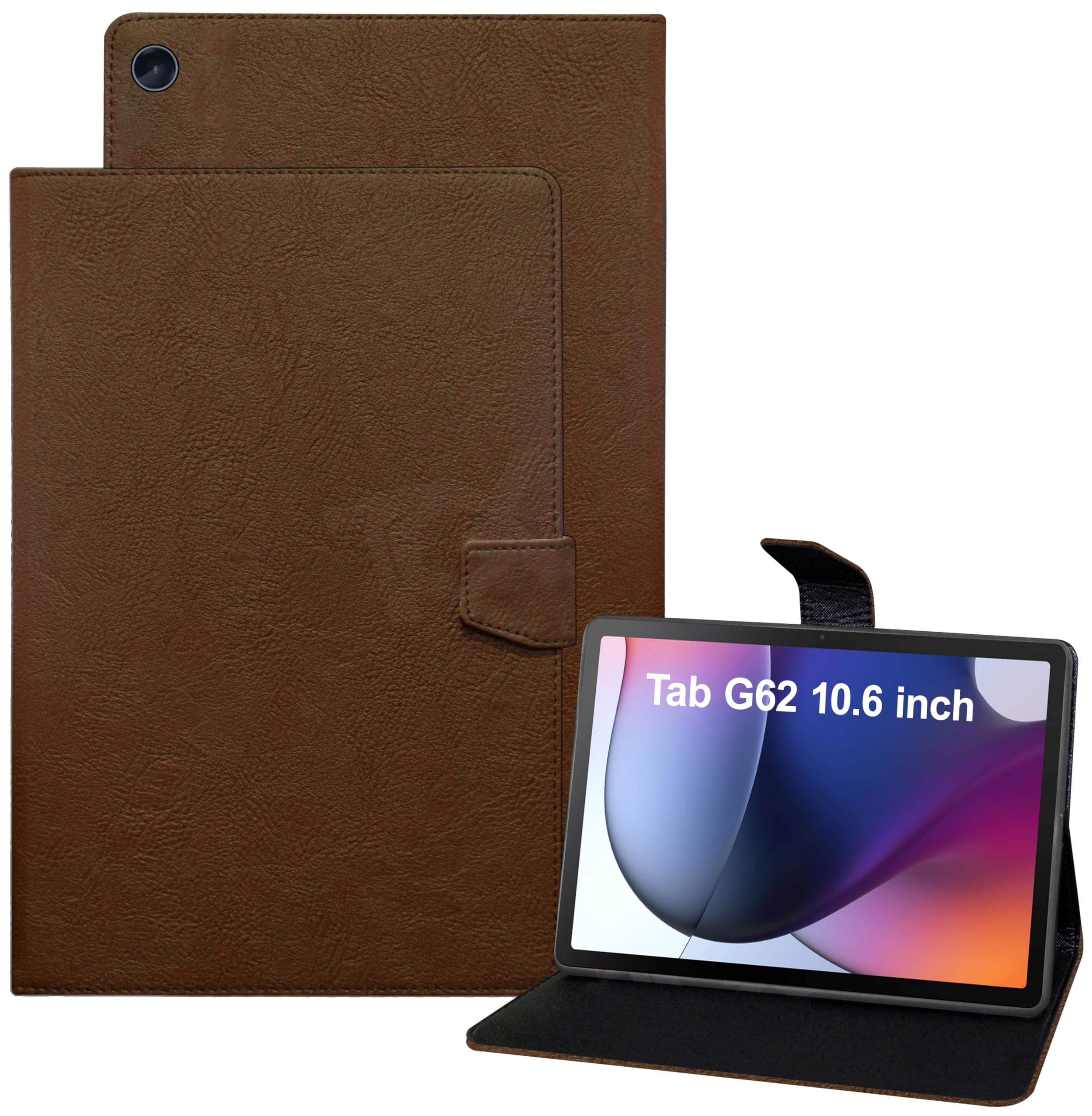 TGK Plain Design Leather Flip Stand Case Cover for Motorola Moto Tab G62 10.6 inch Tablet, Brown (B0BBZYC2JJ) Amazon Price History, Amazon Price Tracker