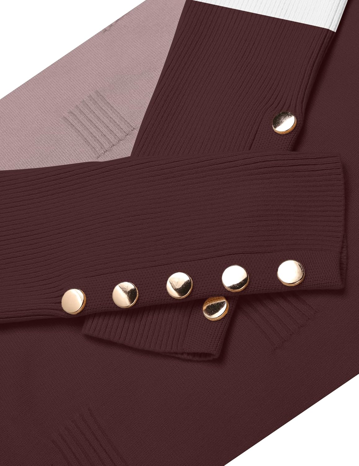 Zeagoo Womens V Neck Sweaters Shirts Long Sleeve Lightweight Ribbed Knit Pullover Sweater Blouse Tops with Buttons Oufits - Image 6