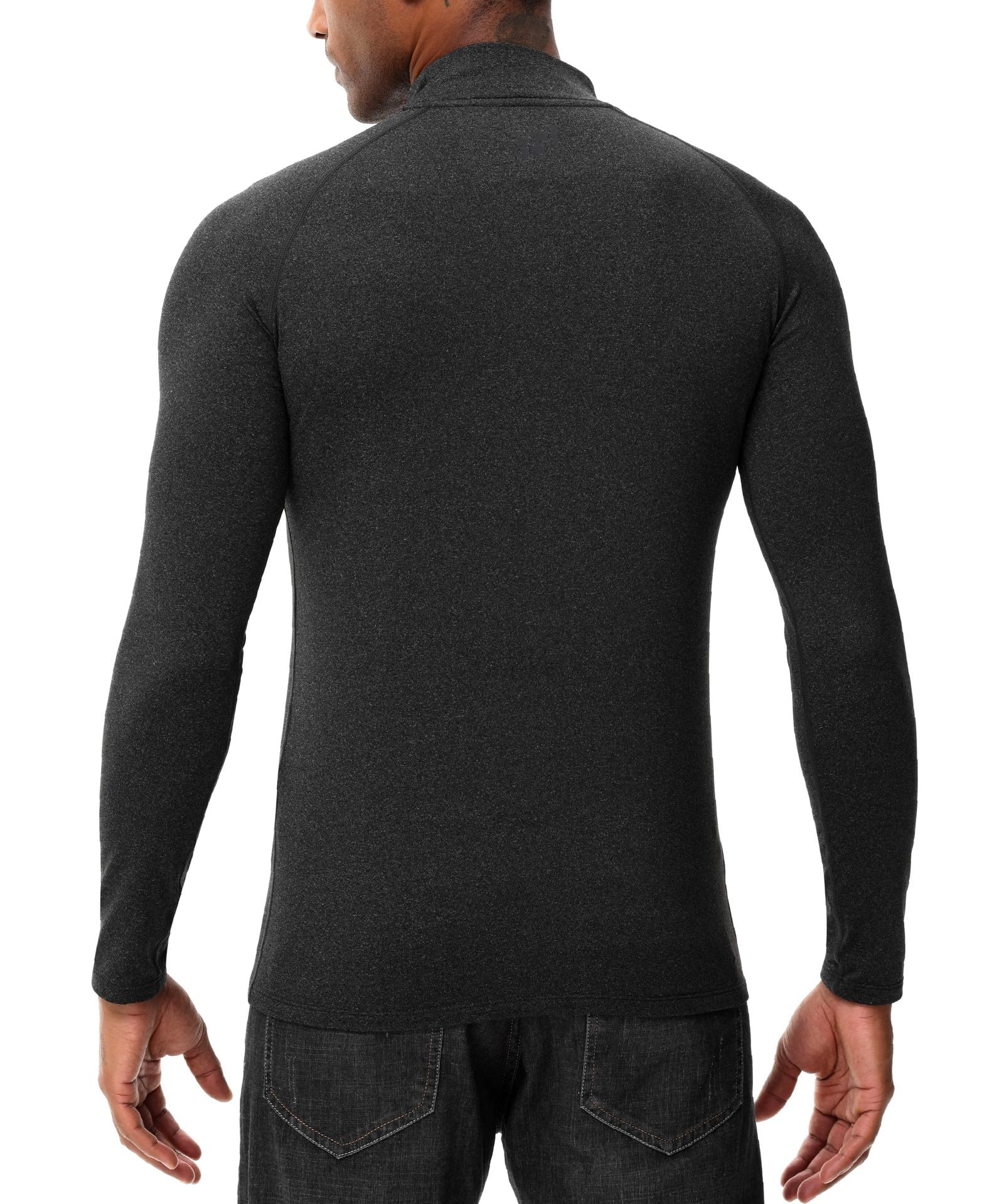 HUGE SPORTS Maglia Termiche da Uomo Invernale Biancheria Intimo Termica a Maniche Lunghe Asciugatura Rapida Corsa Ciclismo