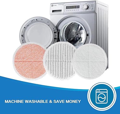 Miniatura 3 de Almohadillas de repuesto para trapeador de vapor Bissell 2124,2039A,2307,23157,20391,20399 almohadillas de vapor y fregona todo en uno (paquete de