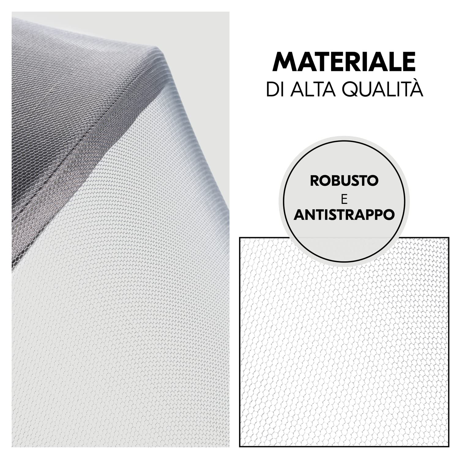 hauck Zanzariera Universale per Bambini, Grigio - 92 x 29 cm - Rete Antizanzare per Carrozzina, Passeggino e Culla - Tessuto Antistrappo - Facile da Fissare - Lavabile e Pieghevole