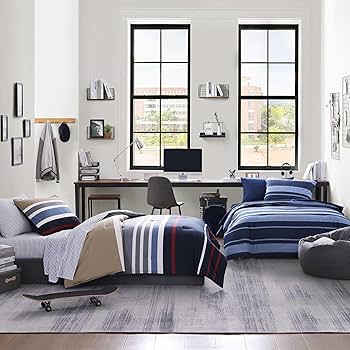 寝具セット(Flavia-Italy) Amazon.com: Nautica - Twin Comforter Set, Reversible Cotton