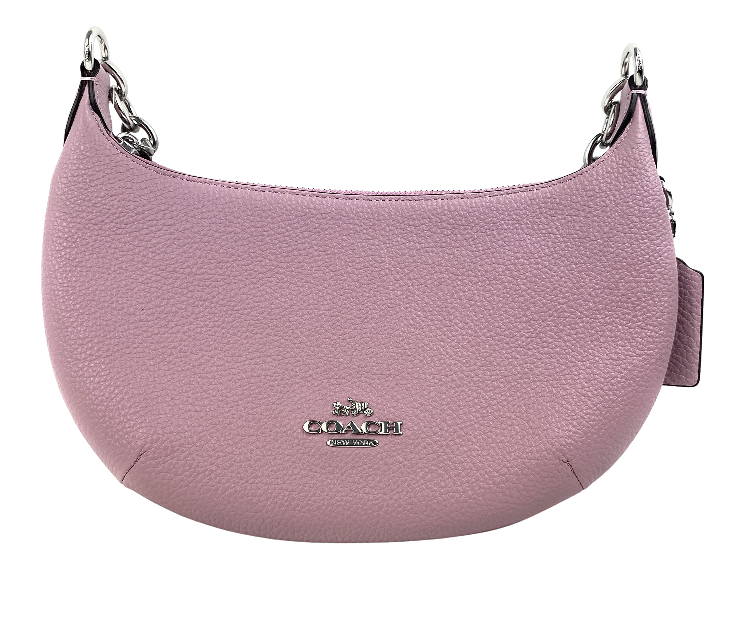 COACH Payton - Bolso de hombro de piel en color morado, Púrpura hielo